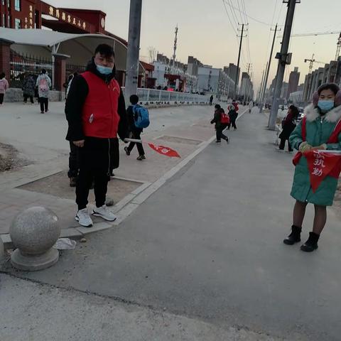 家长值勤 美丽瞬间