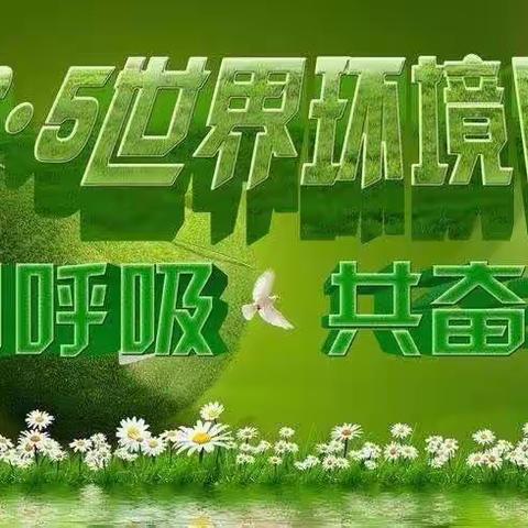 安家镇中心学校迎世界环境日主题活动