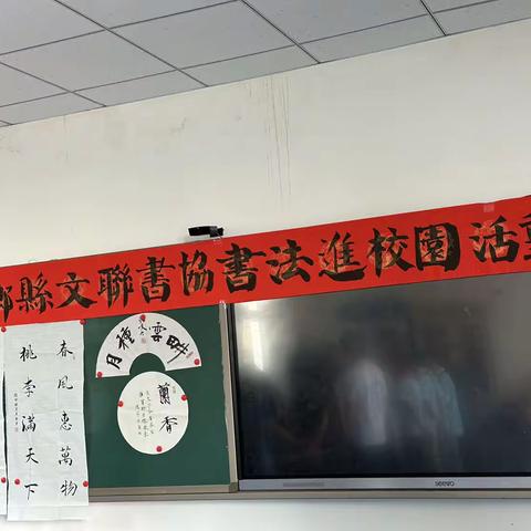 柏乡县王家庄中心小学开展书法进校园活动