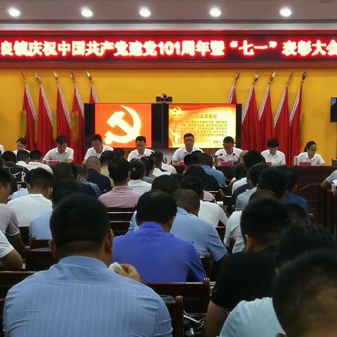 张良镇举行庆祝建党101周年 暨“七一”表彰大会