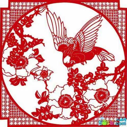 家长进课堂，快乐共成长----中一班郑志彬妈妈给小朋友带来了《剪窗花》