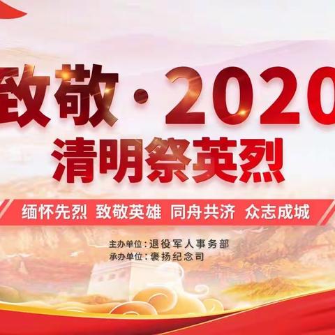 芜湖县党支部开展“致敬·2020清明祭英烈”主题党日活动