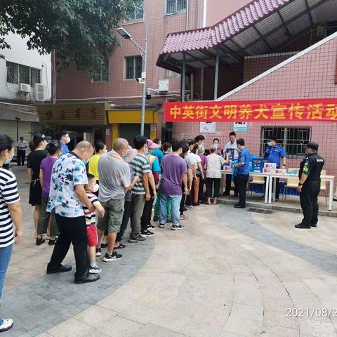 中英街管理局开展中英街文明养犬宣传活动