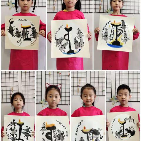美术班:今日课程——国画《小老鼠上灯台》