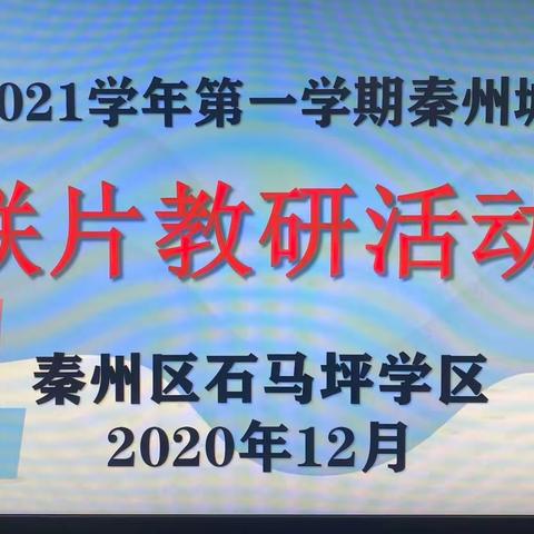 校际联动•构建精彩——记秦州区城郊学区联片教研活动