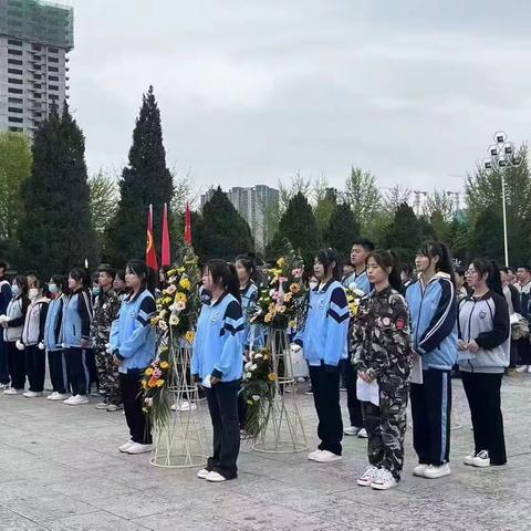 清明节烈士陵园团委扫墓活动