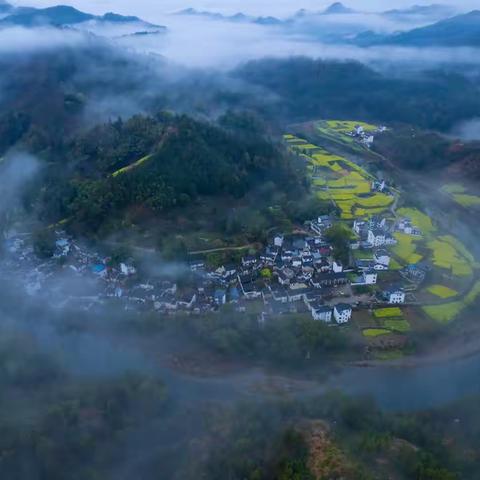 石潭春色