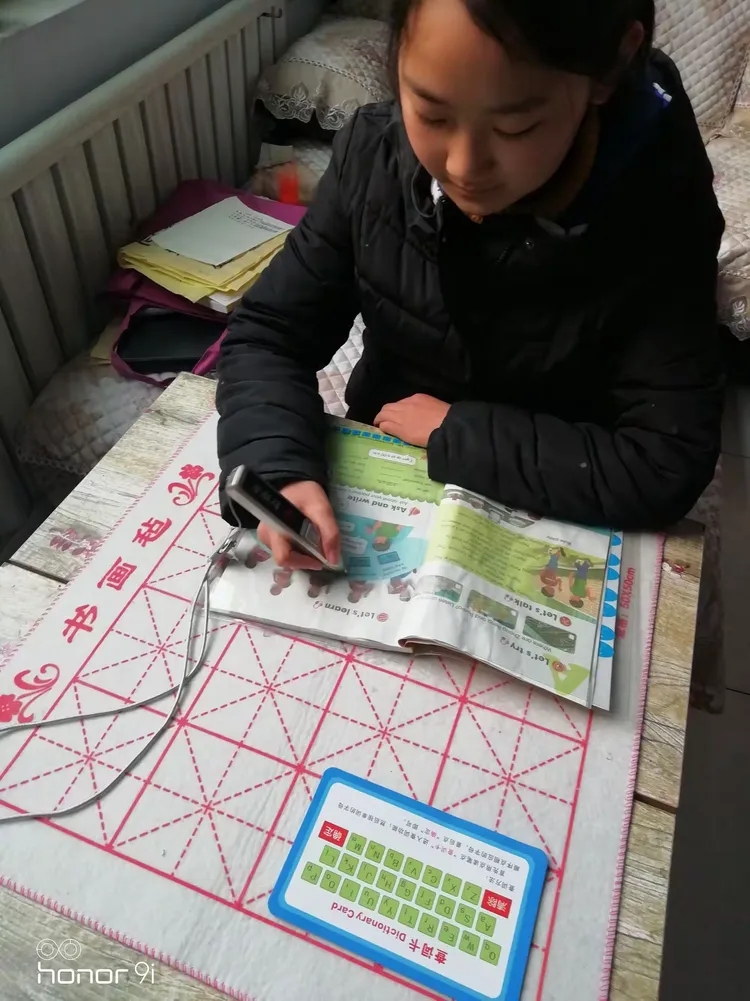 章丘区绣江小学五年级二班庄满玉的别样寒假