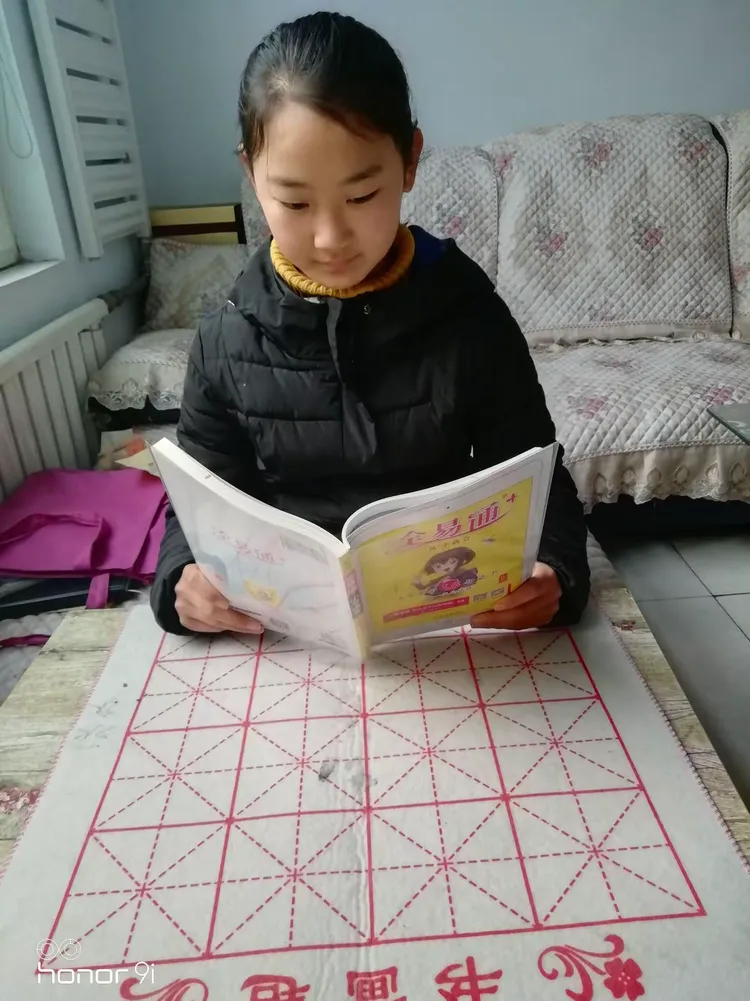 章丘区绣江小学五年级二班庄满玉的别样寒假