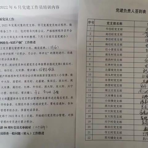 翟坡镇召开2022年6月份党建业务培训会