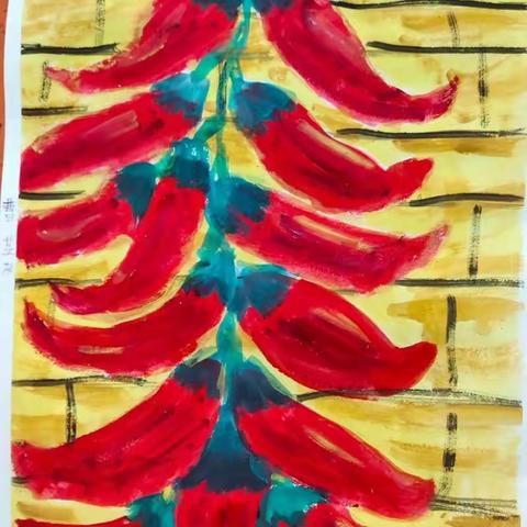 七里街大象书画2021年秋季周日班第八课绘画作业微展