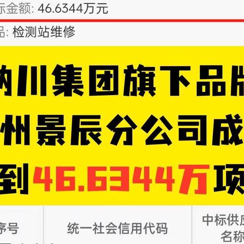 【贵州景辰】中标金额46.6344万元❗️中标通知已下❗️