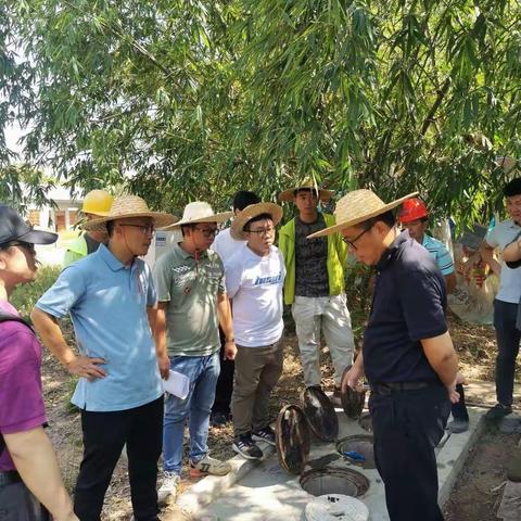 海口市水务集团有限公司总工程师张浩推进2018年海口市美兰区农村生活污水治理项目验收、移交工作
