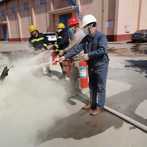 磁县西关国家粮食储备库有限公司进行消防应急演练