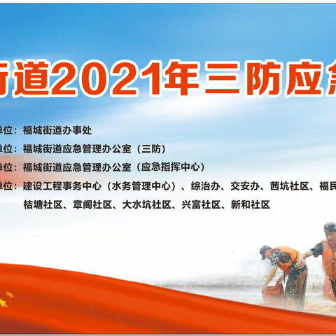 龙华区福城街道2021年三防应急演练