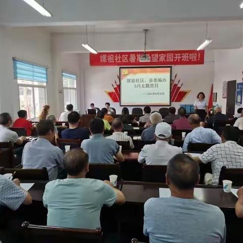鸣凤镇嫘祖社区开展“庆祝中国共产党成立100周年”6月主题党日活动