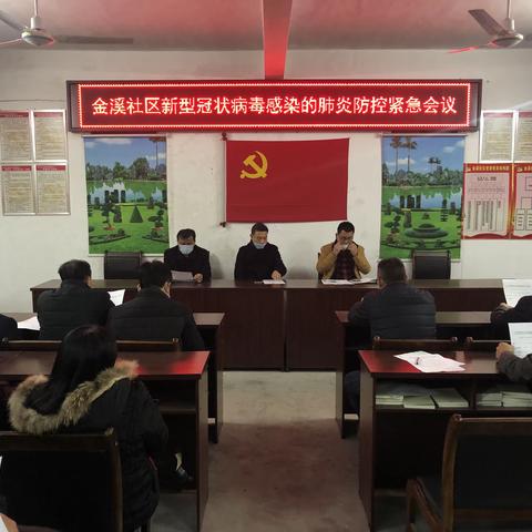 金溪社区新型冠状病毒感染的肺炎防控紧急措施行动