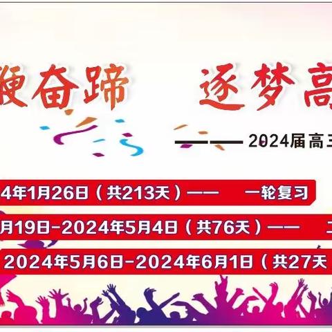 扬鞭奋蹄，逐梦高三
——2024届高三启动仪式活动