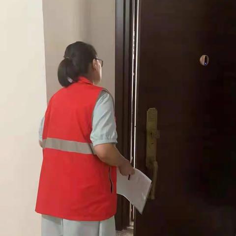 凤凰岭街道墨香梨园社区网格员入户采集信息