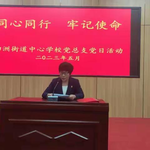 同心同行 不忘初心——泗洲中心校党总支主题党日活动