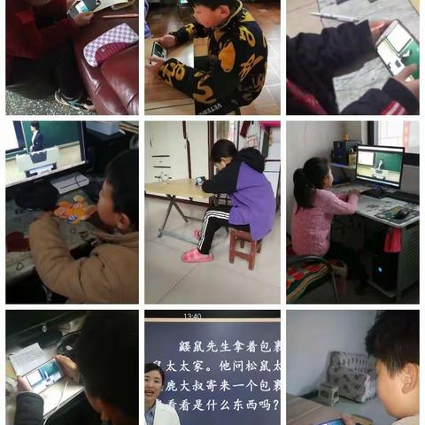 众志成城抗疫情。岗子窑学校二年级学生在努力。