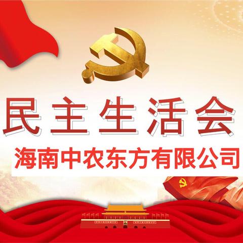 海南中农召开2021年度组织生活会简讯