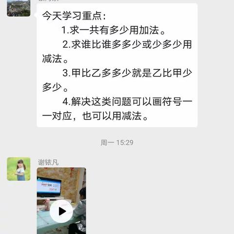 夏侯分校一年级组第二周线上学习教学工作反馈