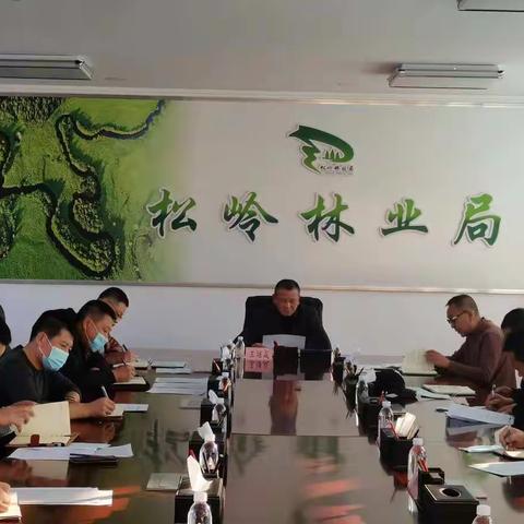 松岭林业局2022年冬季森林抚育工作及2023年补植补造场地落实会议