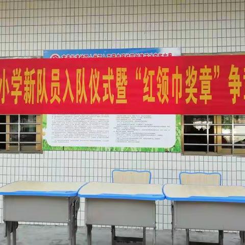 “请党放心，强国有我”一—电白区南海街道坡园小学举行新队员入队仪式暨“红领巾奖章”争章活动启动仪式