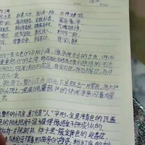 王怡涵的暑假作业