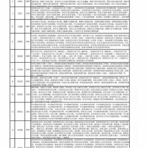 南山管理局专职专业桥梁养护工程师工作周报