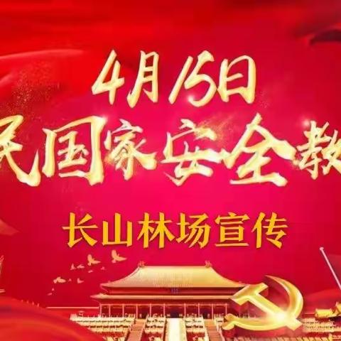 长山林场开展“4.15全民国家安全教育日”宣传活动