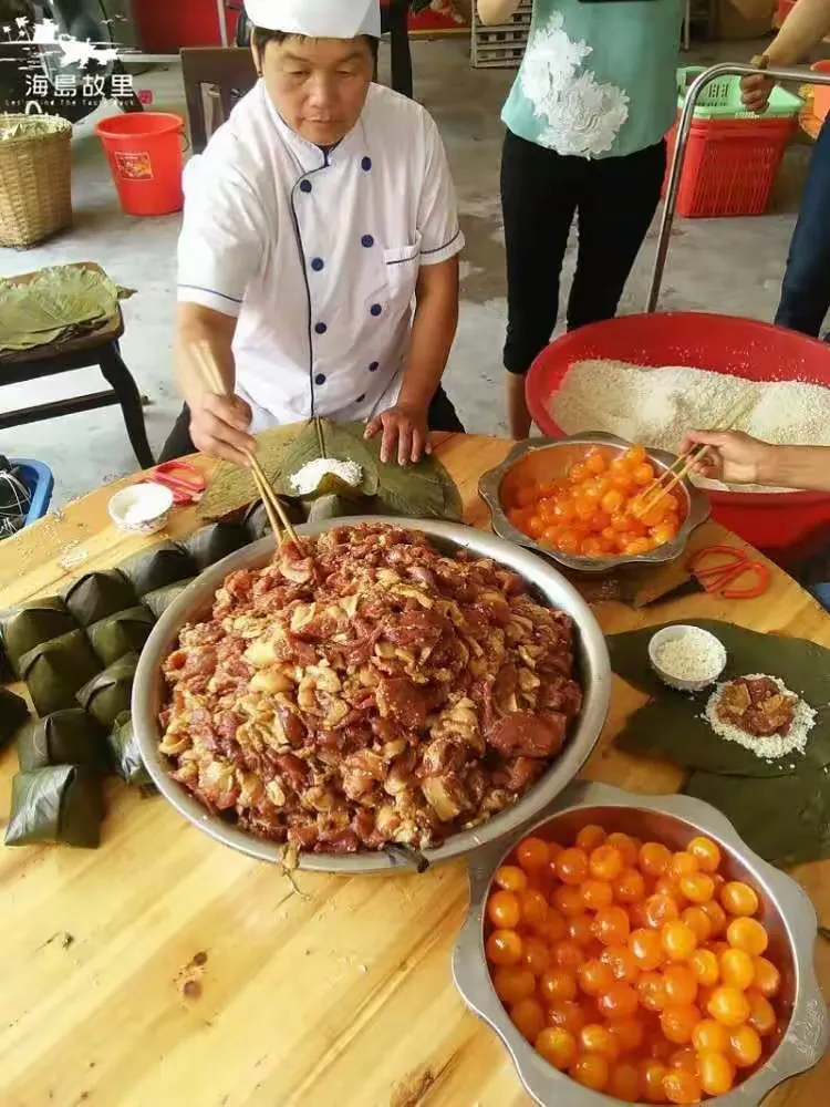 定安黑猪肉粽：海口市内150元一箱送货上门，168元一箱全国包邮