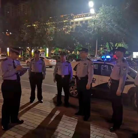 蒲城警务督察大队:夜间巡逻“不打烊”国庆值班我在岗