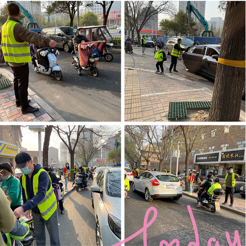 你负责扬帆起航 我负责保驾护航——记东风西路学校一年级22班，琢玉班家长护学值勤