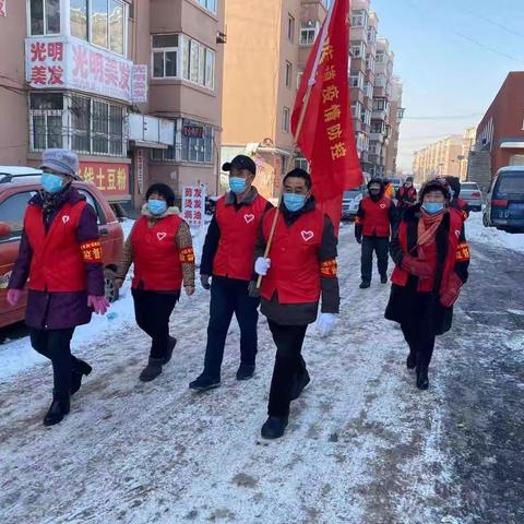 粮库社区开展春节期间文明祭祀宣传活动