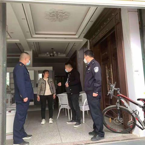 【百万警进千万家】眉县公安局槐芽派出所积极开展检查各单位张贴“场所码”落实工作