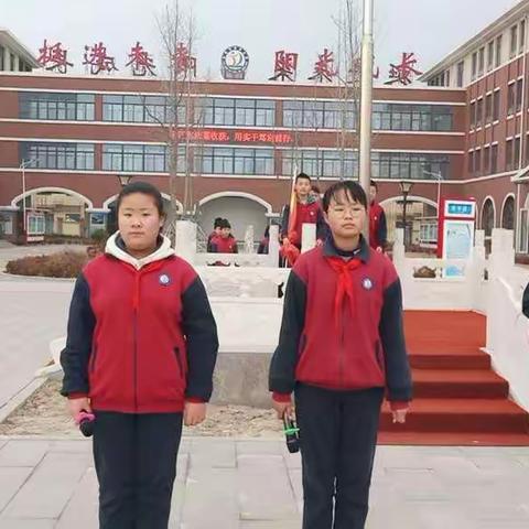 乐陵市挺进小学升旗仪式