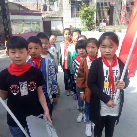 豫灵镇上屯小学——少队互帮互助活动