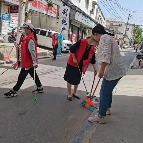 金耀街道前锋社区持续开展巩卫工作