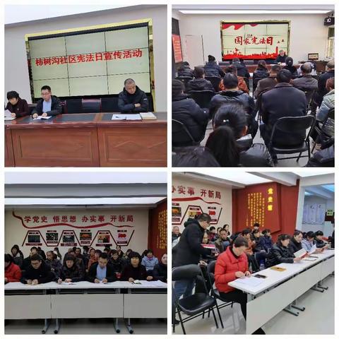 柿树沟社区举办全国宪法日宣传活动