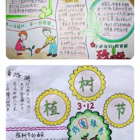 焦城小学植树节活动