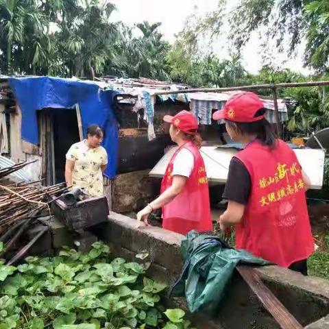 开启新时代文明实践新征程——博桂社区开展“防汛防风”活动党员志愿者走访活动