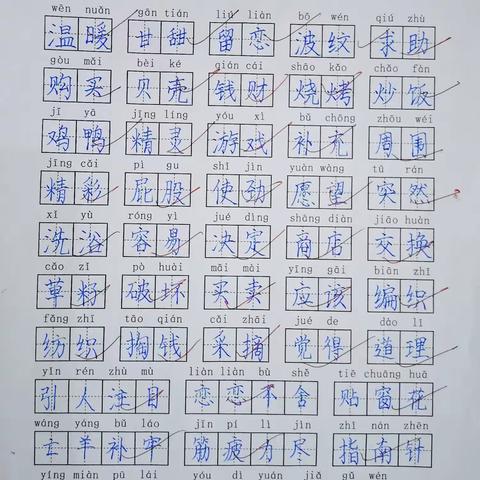 二年级学期末钢笔迎新赛