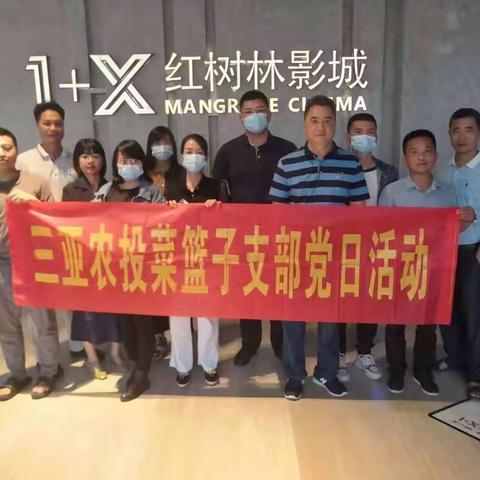 菜篮子党支部组织党员干部开展“观看电影《我们是第一书记》，汲取奋进动力”主题党日活动