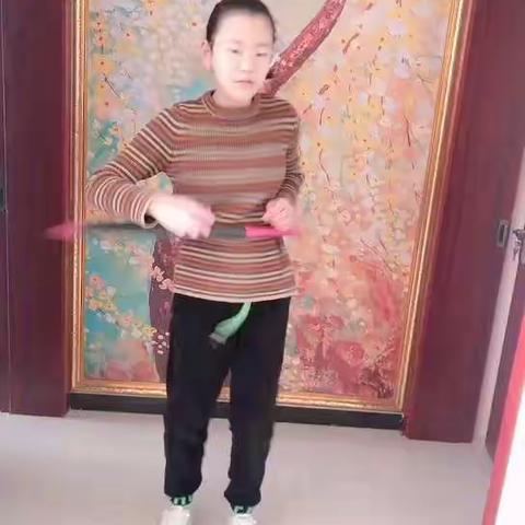 东中铺学校六1班居家生活系列之“我爱运动”