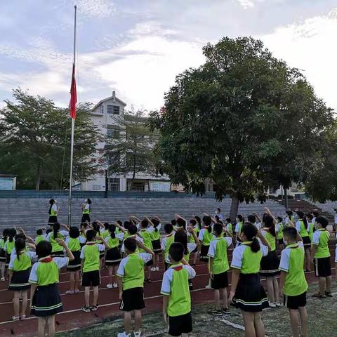 创建文明城市，争做红领巾志愿者——三亚市吉阳区红花小学红领巾志愿者服务队成立仪式