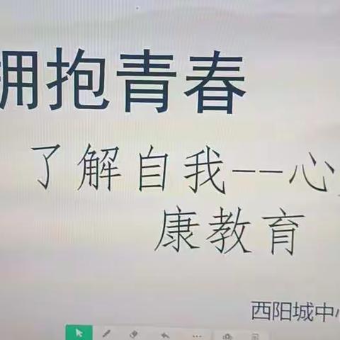 阳光心理 健康成长--西阳城中心学校开展心理健康教育活动