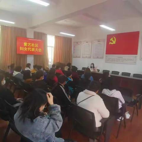 紫艺社区圆满完成妇联换届选举大会