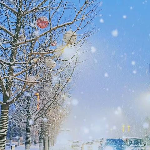 雪夜江畔行